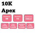 Apex 10k Training Plan (Self-Guided)