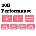 Performance 10k Training Plan (Self-Guided)