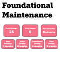 Foundational Maintenance Training Plan